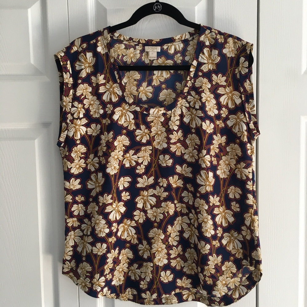 J. Crew Polished Scoopneck Top